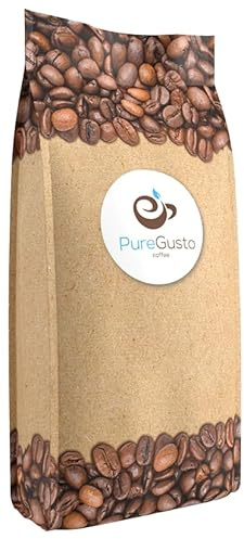 PureGusto Signature 100% Arabica Coffee Blend - Dark Coffee Beans 1KG Bag – Great Taste Award Winning Coffee - Hand Roasted in The UK – Medium Dark Espresso Blend Suitable for All Coffee Machines