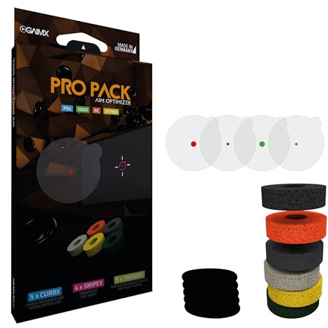 GAIMX PRO Pack mit CURBX SNIPEX THUMBX – Stick Grip Control Aiming Zielhilfe Aim-Optimierung PlayStation PS4 PS5 Xbox Zubehör Thumbstick Dämpfung Quickscope