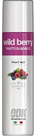 ODK Wild Berry Puree Infused Fruit Syrup for Cocktails, Daiquiri, Smoothies, Cooking, Baking and Desserts, 75cl