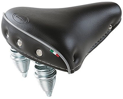 Fahrradsattel Cruisersattel SM 110 IRIS Federgestell Italy 4 Farben schwarz