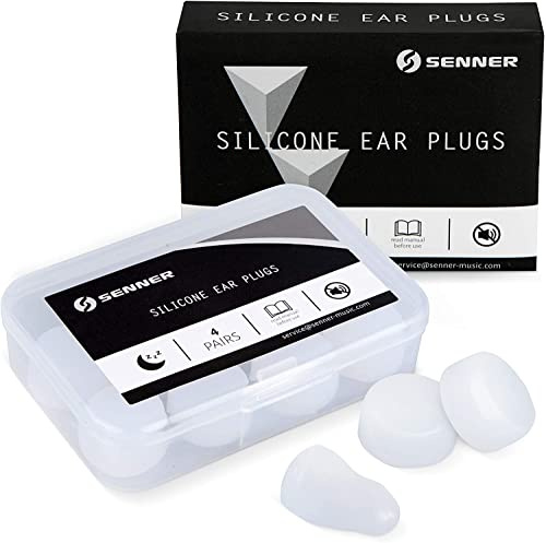 Senner Silicone Pro Sleep Hearing Protection earplugs for Sleeping and Against snoring, for Swimming, Particularly Comfortable, Extra Strong Damping, Alarm Remains Audible