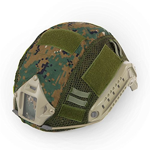 WarmHeartting Taktischer Helmüberzug Tarnung Fast Helmbezug Helm Abdeckung Airsoft Helm Zubehör