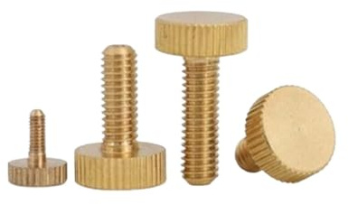 5–20 Stück M3 M4 M5 M6 M8 M10 Rändelschrauben aus Messing mit flachem Kopf (Size : M4X16 10PCS)