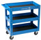 Högert Technik - Carrello da officina a 3 ripiani | Portata: 110 kg | con 4 ruote in PCV | 3 livelli con una superficie di 730 x 384 x 80 mm | Armadi per attrezzi