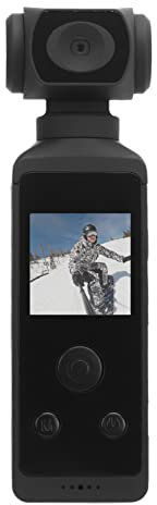 Yanmis Pocket Camera, 4K 16M HD Small WiFi Action Camera with 1.3in HD LCD Screen, Mic Clip, Waterproof Case Sports Camera for Outdoor Riding Diving Shooting