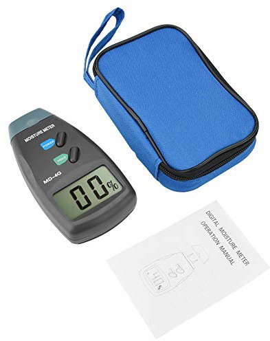 Détecteur d'humidité LCD Numérique à 4 Broches, Sonde de 10mm, Humidimètre pour Bois, Hygromètre, Testeur d'humidité pour Bois, Papier de Bambou
