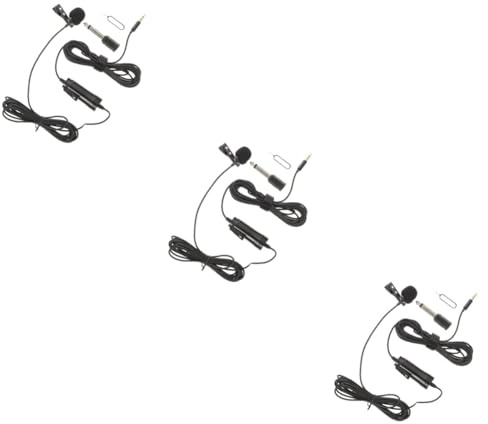 TOYANDONA 3 Sätze Lavalier-Mikrofon ansteckmikrofon richt zur Aufzeichnung von Vorlesungen Mini-Instrumente Mini- Handy-Zubehör zum Aufnehmen Ersatz