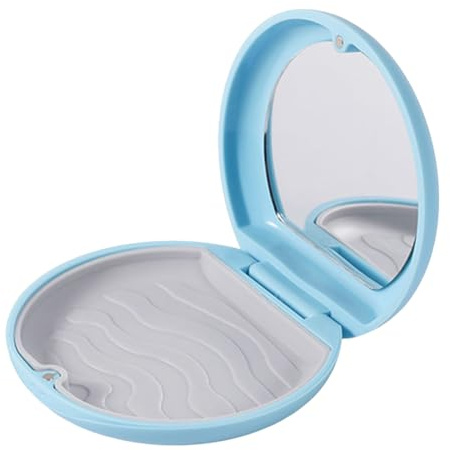 1 Pieza Caja Ferula Dental Caja De Retenedor Caja de Dentaduras Caja de Retención de Ortodoncia Caja Dentadura Postiza Caja de Prótesis Almacenamiento por Alineadores Dentales (Azul)