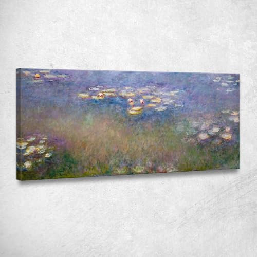 Seerosen 2 Claude Monet mnt359 Bild auf Leinwand, 100 x 50 cm