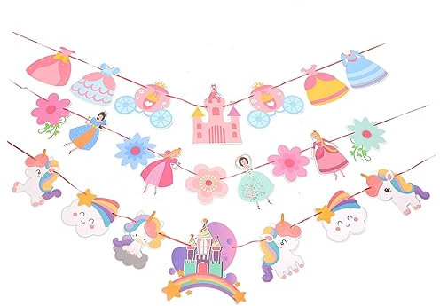 ORFOFE Heu Geburtstagstorte Papier Banner Mädchen Party Dekorative Banner Für Hochzeit Party Szene Requisiten