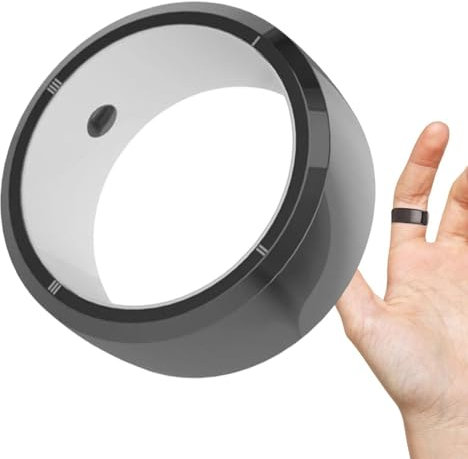 Bague Intelligente de Fitness et de santé – Bague de de santé en céramique | Appareil Portable Intelligent réutilisable avec 6 Cartes pour Hommes, Femmes, Filles, Cadeau d'anniversaire