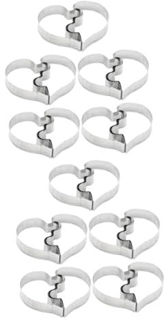 Cabilock 2 Sätze Formen in Form Eines Eiffelturms Schokoladenform Pralinenförmchen Cookie Jar Kuchenformen Cookie Dose Mini-kekse Fruchtschneider Obstschneider Keksformen Silver 5 Stück * 2