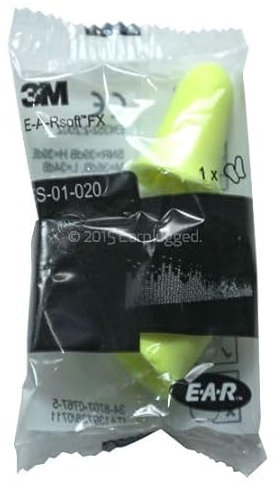 20 Pairs of 3M EARsoft FX Ear Plugs from WWYE, Soft Foam Ear Plugs, 37db SNR Earplugs Ideal for Sleeping, Travel, Studying, Work, Loud Noise