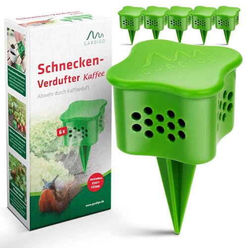 GARDIGO® Anti Lumache Biologico Orto con Aroma del Caffè 6 Pz. | Rimedi Naturali Antilumaca | Repellente Lumache e Chiocciole | Esca per Lumache | Lumachicida Bio per Lumache Vive