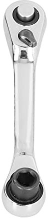 REXVTNS 1 / 4in Mini Socket Ratchet Wrench | 72 Teeth Quick Release | Two - Way Drive Head for 1 / 4in Sockets & Bits | Chrome Alloy Steel Oxidation Protected | Compact for Tight Spaces