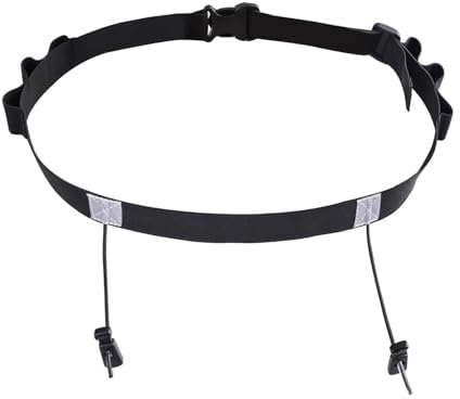 Triathlon Startnummernband,Startnummernband Triathlon,Startnummernband,Startnummernhalter,Einstellbar Laufgürtel,Ring Running Belt,Marathon Laufgürtel,Für Radfahren,Triathlon,Marathon,Laufen,Schwarz