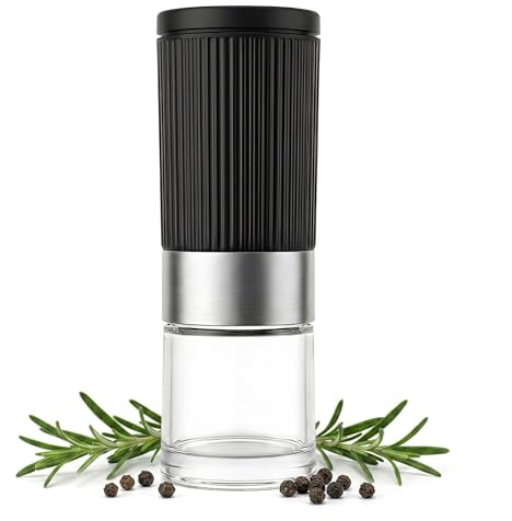 KMYZQDV Mini Pepper Grinder Set Portable Tiny Salt and Spice Shakers with Adjustable Coarseness Mills Travel Size Shaker Set for Spices Lunch Box Kitchen and Outdoors