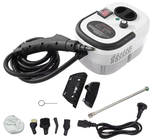 Nettoyeur Vapeur Portatif,Nettoyeurs Vaporisateur A Main Portable, Puissant 2500W 6 Niveaux Haute Pression,Steam Cleaner Pour La Maison Multi-usage Nettoyant Pour Cuisine Et Salle De Bain