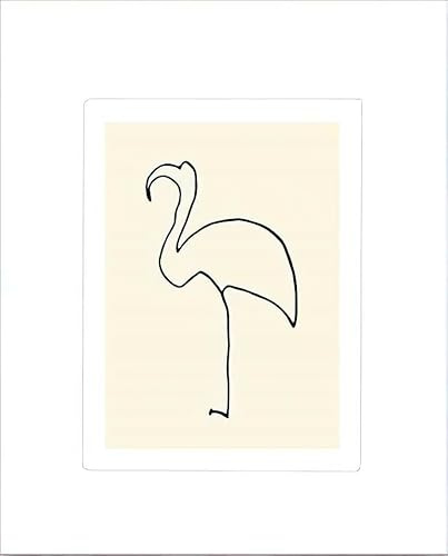 kunst für alle Kunstdruck/Poster: Pablo Picasso Der Flamingo - hochwertiger Druck, Bild, Kunstposter, 50x60 cm