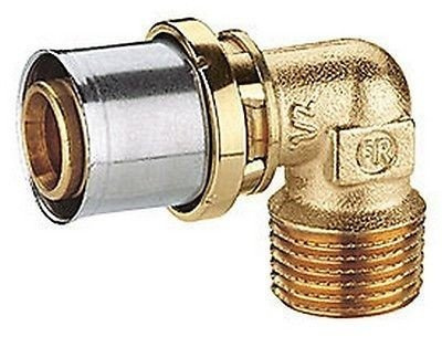 Giacomini - RM129 Raccordo curvo 90° filettato femmina, a pressare GIACOMINI x Acqua - - 1 x (32x3)