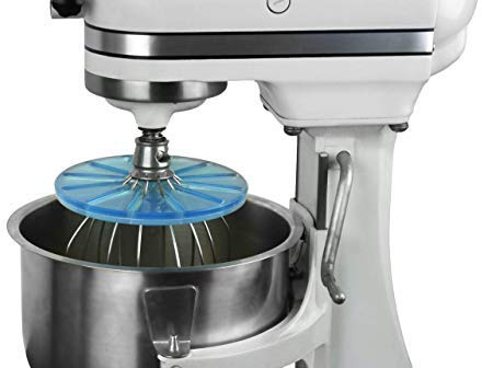 Whisk Wiper® PRO compatible with KitchenAid Bowl-Lift Stand Mixers - Mix Without The Mess - The Ultimate Stand Mixer Accessory - Only Compatible With 6-Wire Whisks (Glass Blue)