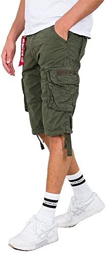 Alpha Industries Jet Short - kortbyxor för herrar Dark Olive
