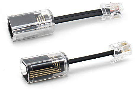 Cavo telefonico anti-groviglio esteso cavo rotante a 360 gradi districante cavo fisso cavo telefono cornetta cavo (2 pezzi)