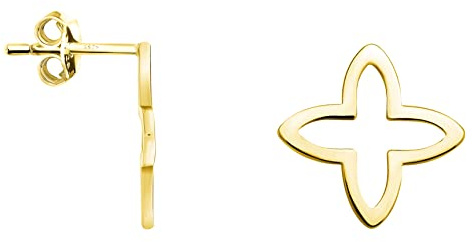 SOFIA MILANI - Damen Ohrringe 925 Silber - vergoldet/golden - Blumen Ohrstecker - E1260