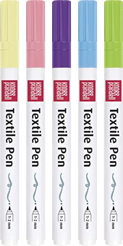 Knorr Prandell, Textilstifte, 5er Pack, haftet auf jedem Textil (Candy 5er Pack dünn)
