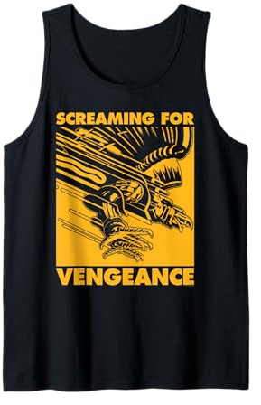 Judas Priest Screaming For Vengeance Gold Square Débardeur