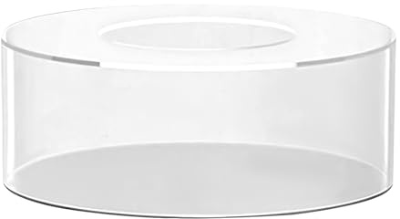 perfk Cylindre Affichage Riser Ronde Transparente Décoration de Table Base Décor À Remplir DIY Gâteau Factice Gâteau Présentoir Riser pour Fête Anniversaire , 20CM