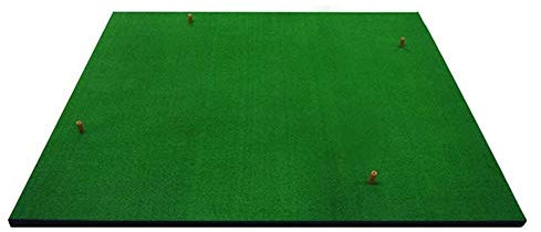 Golfmatte Puttingmatte Verdickende Golftraining Matte, Übungsmattenhalter Realistische Graspeakmatten Tragbare Outdoor -Sportarten 150 * 150 cm