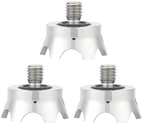 Edelstahl Kamerastativ Spike Stativ Rock Claw Füße Fuß Spike Ersatz 3 Stück 3/8 Zoll Schnittstelle Rutschfester Kamerastativ Spike Mount Adapter