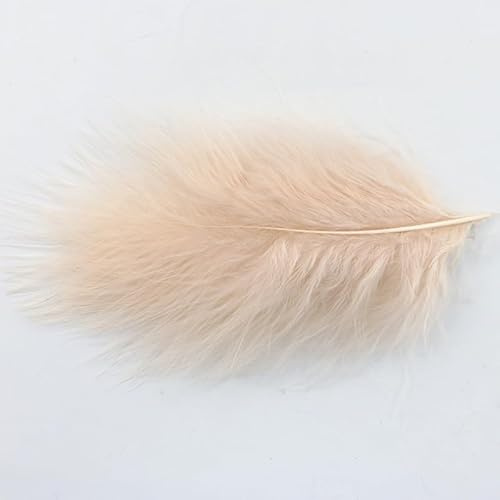 SYSUII 100 Stück natürliche Truthahnfedern,10-15cm Feder zum Basteln Natürliche Federn Deko Bastelfedern für Traumfänger DIY Basteln Hochzeit Handwerk Schmuck Zubehör Party Dekoration Kostüme-Rosa