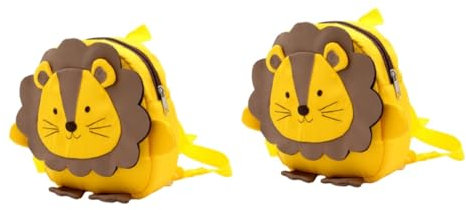 GALPADA 2 Stück Kinderrucksäcke Kinderrucksäcke Cartoon-Tasche Löwenmuster Schulranzen Für Kinder – Verlorenes Traktionsseil Oxford-Stoff Für Die Früherziehung
