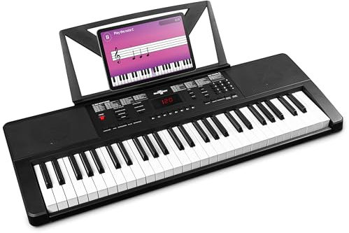 MAX Rhapsody54 54-Key Electronic Music Keyboard – Full-Size Keys, Built-In Speaker, Perfect Electronic Keyboard for Beginner & Learner Musicians, Complete with 6 Months Lessons