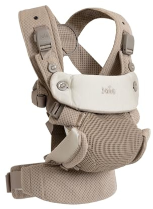Joie savvy™ lite air 3in1 Trage, mit Rücken- & Neugeborenenstütze, leicht, Magnetverschlüsse, Geburt bis 3 Jahre (3,5–14 kg), jet