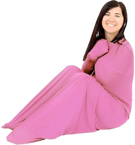 TRQQWEQQ Elastische Ganzkörpersocke, sensorische Socken für Kinder und Erwachsene, dehnbare Ganzkörpersocke, um Stress abzubauen, für Kinder mit Autismus (Rosa, XL/XL)