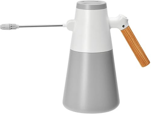 TEMOOUES Regadera eléctrica inteligente para plantas, 1400 ml, pulverizador de agua de alta presión para jardinería y riego eficientes