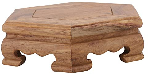 POPETPOP Piedistallo in Legno Marrone 1 Pezzo per Artware e Collezionabili