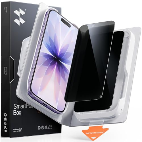 SMARTDEVIL 2 Pack MyView Privacy for iPhone 17 Screen Protector | 28° Anti-Spy, 9H Tempered Glass, Bubble-Free Easy Install, Anti-Shatter, Face ID & Case Compatible, with SmartPull Box