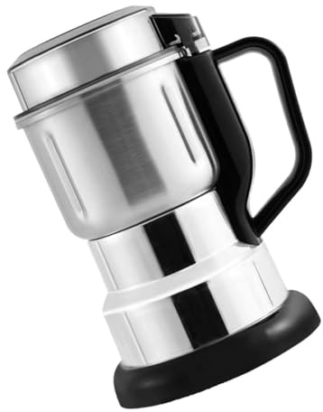 Hemobllo Moulin à Café Électrique Domestique Petit Broyeur Grains Café pour Cuisine Portable Moteur Puissant et Nettoyage Facile avec Prise