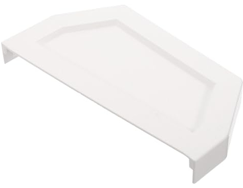 Uonlytech Tappo Terminale Per Grondaia in Pvc, Accessorio Bifacciale Anti Perdite 200mm Per Grondaie Pluviali, Installazione Interna e Protezione Da Detriti