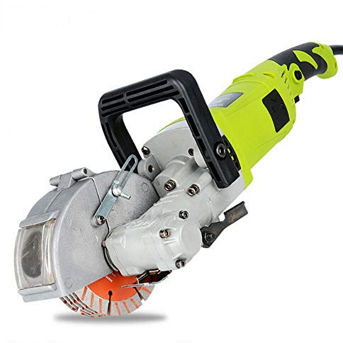 Wall Chaser Machine 4000W Efficient Grooving Tool for Reinforcement and Marble with 5 Saw Blades - Ideal for Walls and Floors