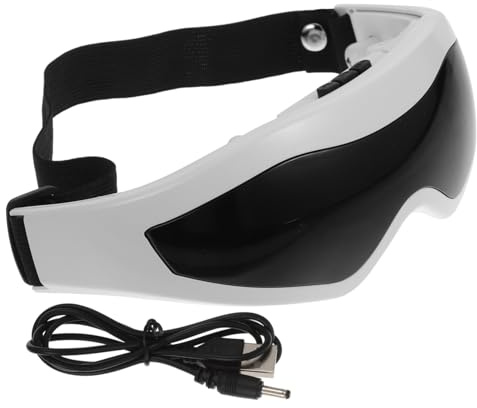 ORFOFE Masajeador Eléctrico de Ojos Portátil Usb, Dispositivo de Masaje Ocular Multifrecuencia, Tamaño Pequeño Negro, para Aliviar Fatiga Visual y Estrés, Cuidado Ocular en Casa y Viaje
