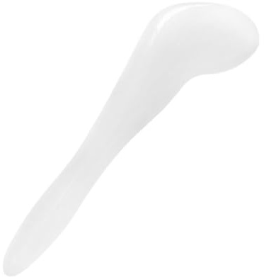 Beaupretty Massagestift Langlebiges Handmassagegerät in Schöner Delfinform Weißer aus Glas für Gesichtsmassage und Nackenmassage für Frauen im Wellnessbereich