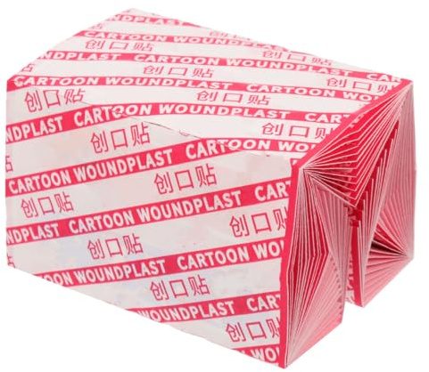 HANABASS 1 caja Parches Hemostáticos para Protector de Heridas y Transpirable Adhesivos para Detener Sangrado Parches de Vendaje Cartoon Caja de Unidades