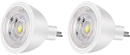 Noobibaba MR11 LED Lampe, MR11 GU4 LED 12V Warmweiß 3W 40 Grad, Nicht-Dimmbar 25W Halogen Glühlampe Ersetzt 2er Pack