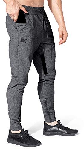 BROKIG Jogginghose Herren Baumwolle Sport Trainingshose | Joggers Sporthose Herren Lang Fitness Slim Fit Hose, Laufhose Herren Lang, Gym Hose Herren