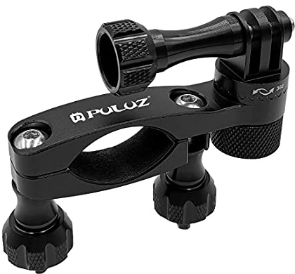 PULUZ Fahrradkamera-Halterung, Lenkerklemme für GoPro, 360 Grad drehbar, für Fahrrad, Motorrad, Lenkerhalterung für GoPro Hero 12, 11, 10, 9, 8, 7, 6, 5 und DJI Osmo Action-Kamera